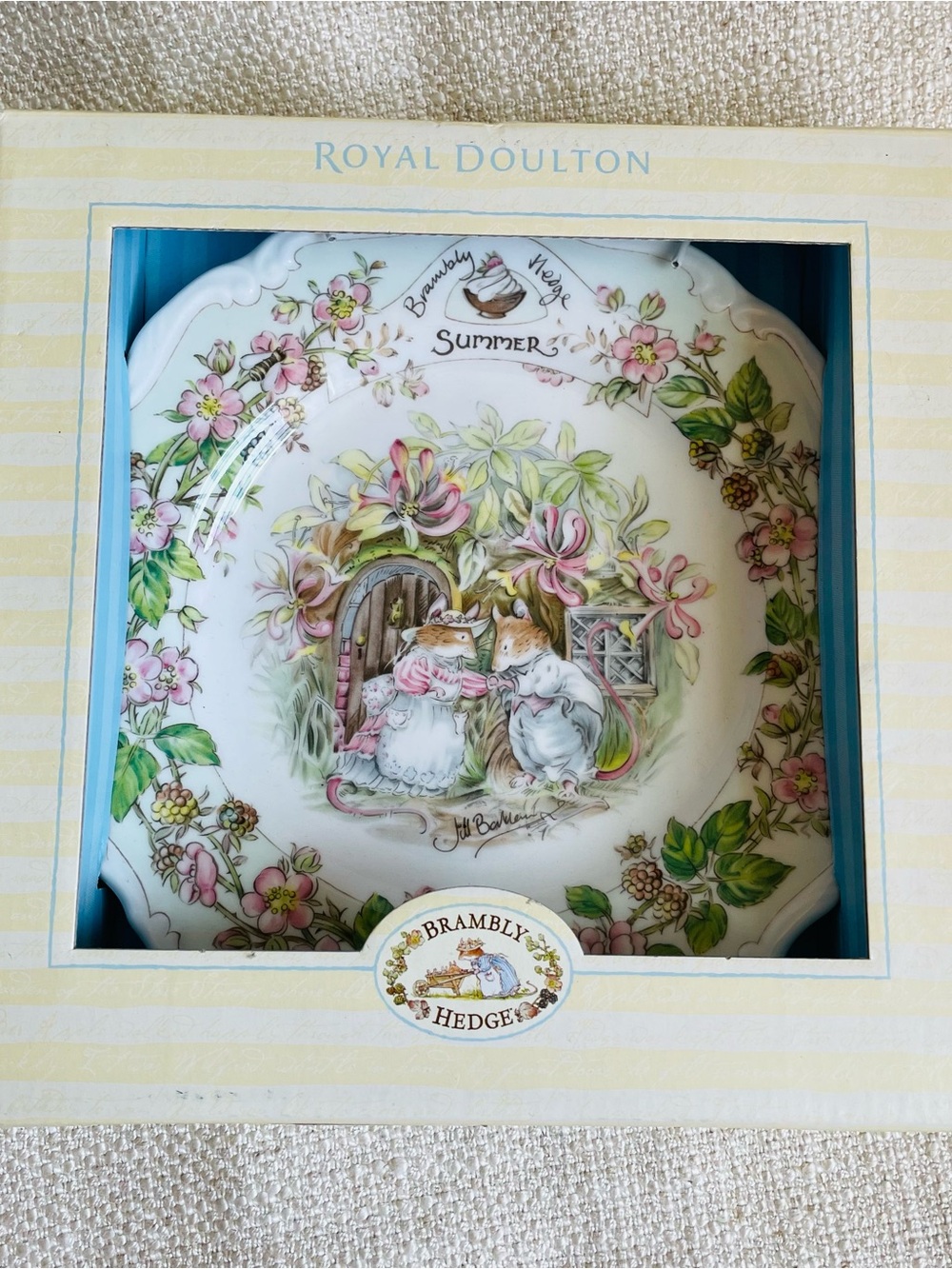 8" Royal Doulton Bone China Brambly Hedge Summer Plate NIB